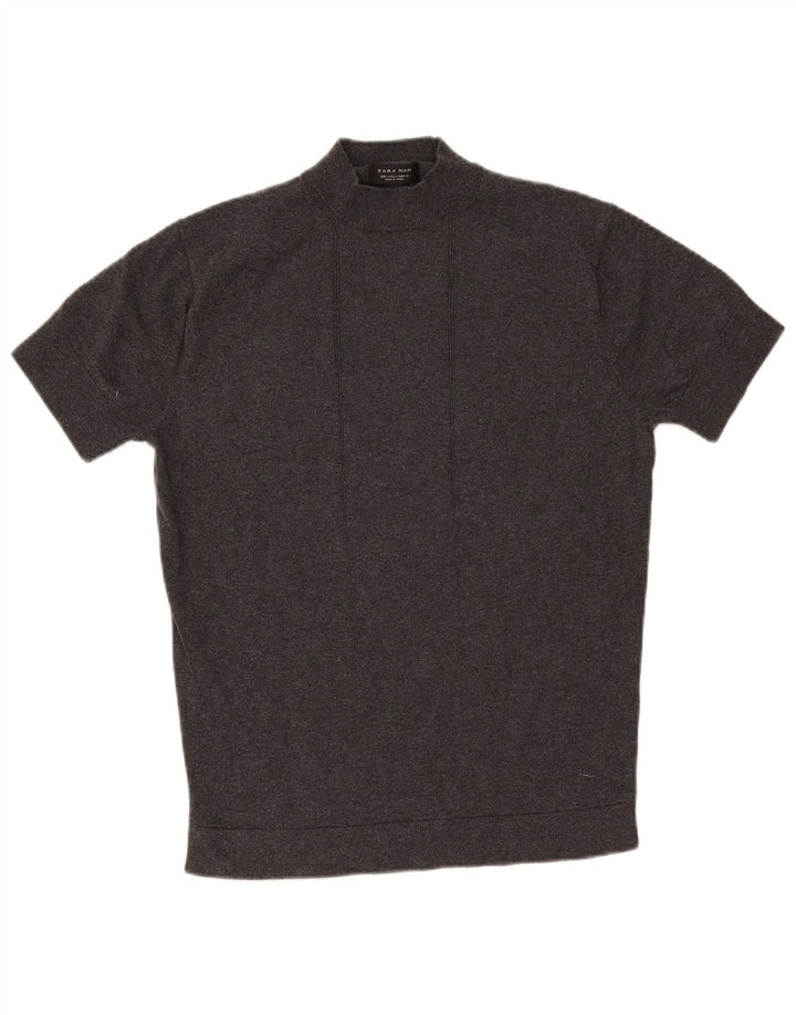 T-shirt Zara da uomo grande grigia