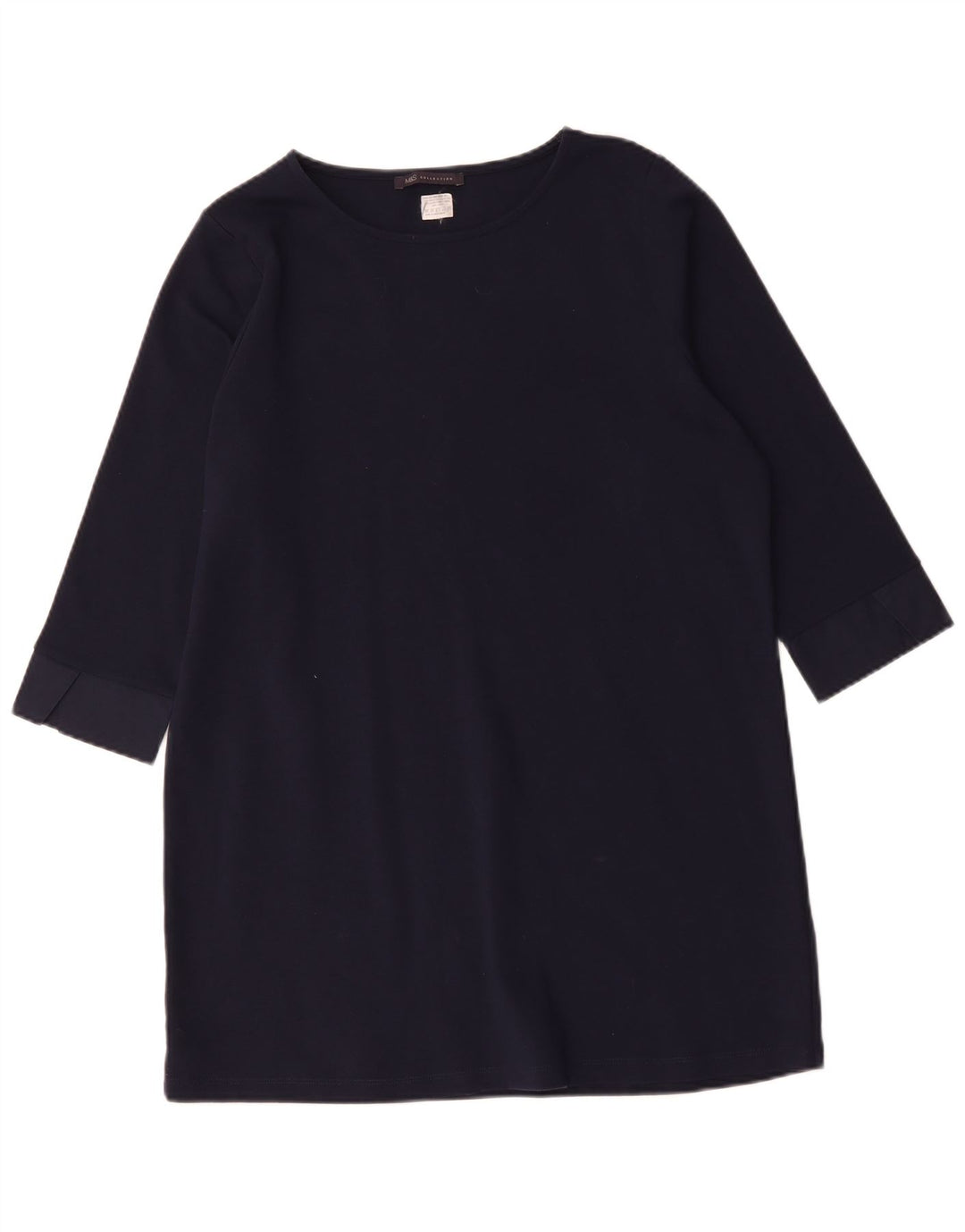 Abito basic da donna Marks & Spencer con maniche a 3/4 UK 16 grande blu navy classico