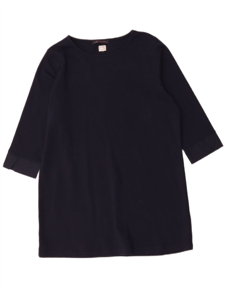 Abito basic da donna Marks & Spencer con maniche a 3/4 UK 16 grande blu navy classico
