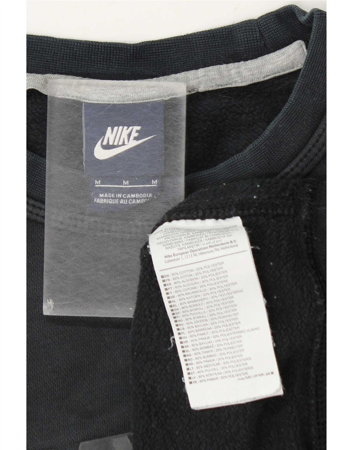 Felpa grafica da uomo Nike Felpa in cotone grigio medio