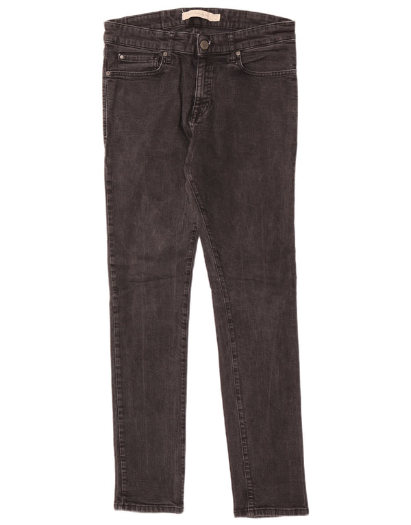 Jeans skinny da uomo Calvin Klein W32 L32 cotone grigio