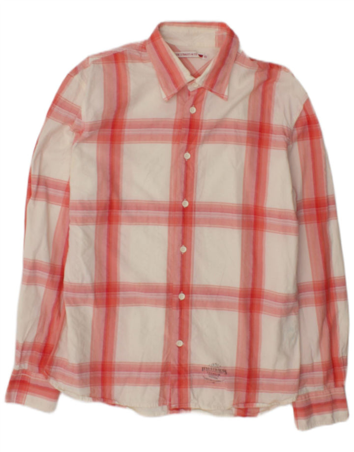 Camicia da uomo Levi's a quadri bianchi medi