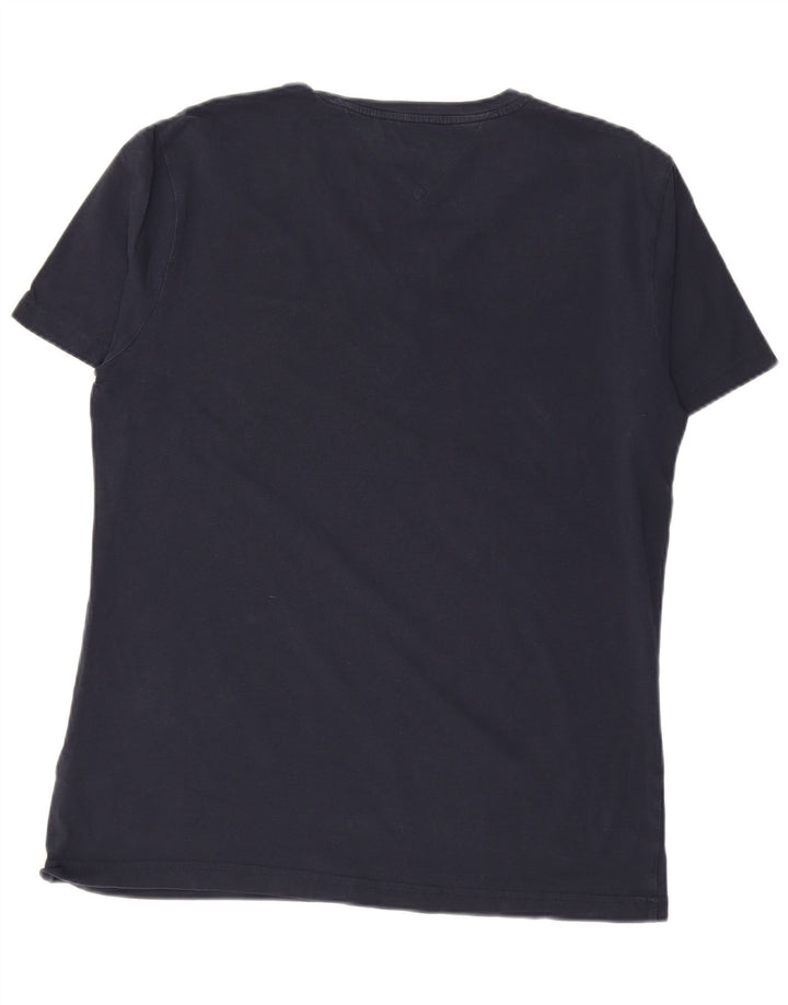 TOMMY HILFIGER T-shirt da uomo Top 2XL cotone blu navy
