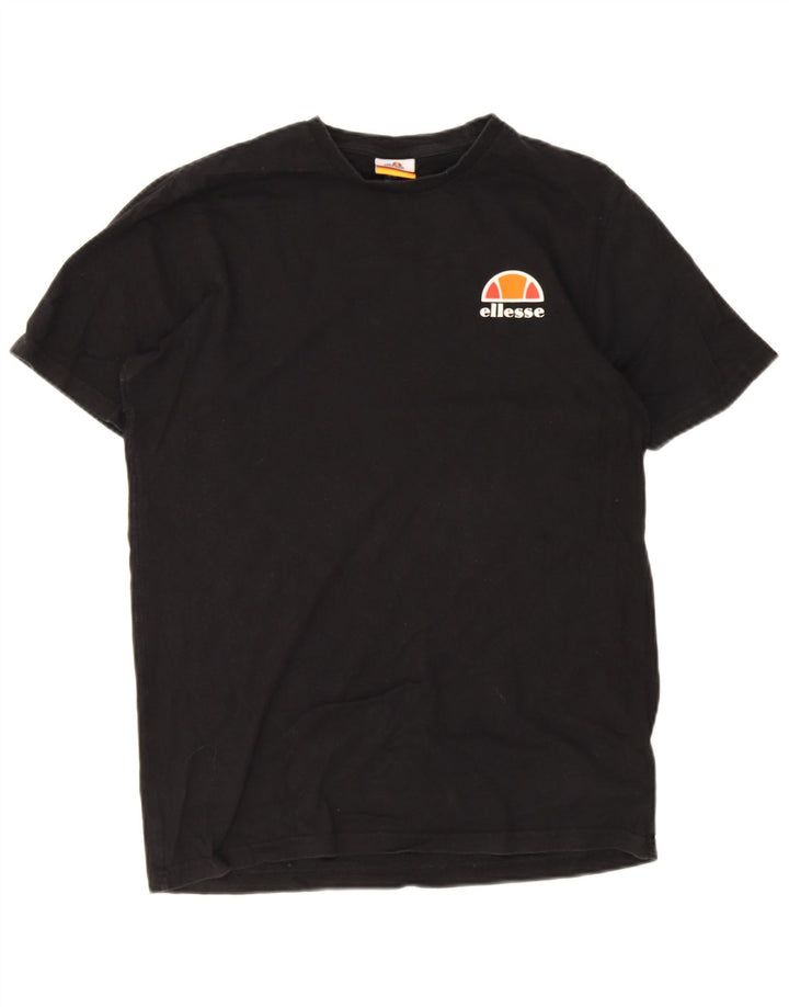 T-shirt da uomo Ellesse Top in cotone nero medio