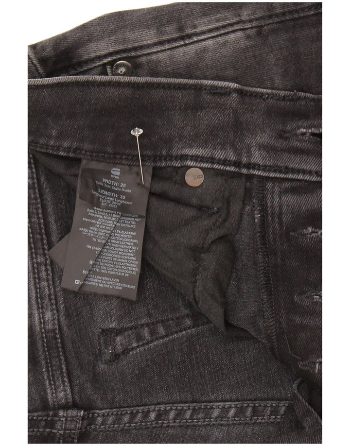 Jeans slim da donna G-Star 3301 W28 L32 cotone nero