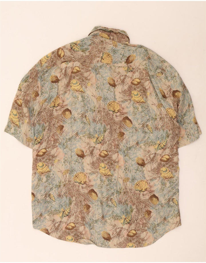 Camicia grafica vintage da uomo a maniche corte Farfalla media multicolore