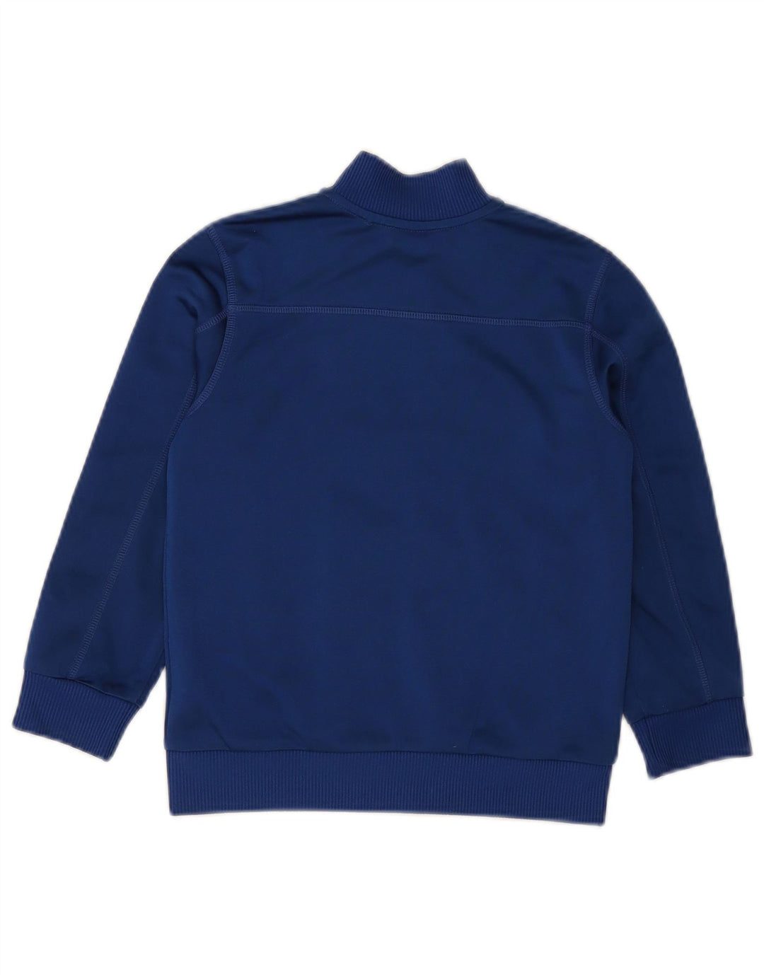 ADIDAS Boys Tracksuit Top Jacket 6-7 Years Blue Polyester