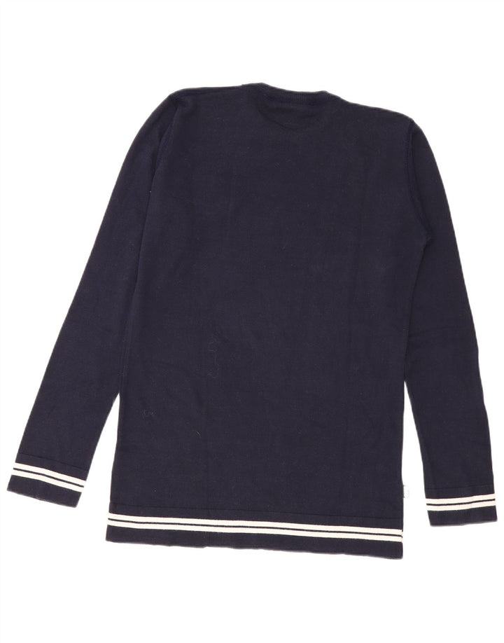 Felpa da uomo Franklin Marshall, maglione medio, cotone blu navy