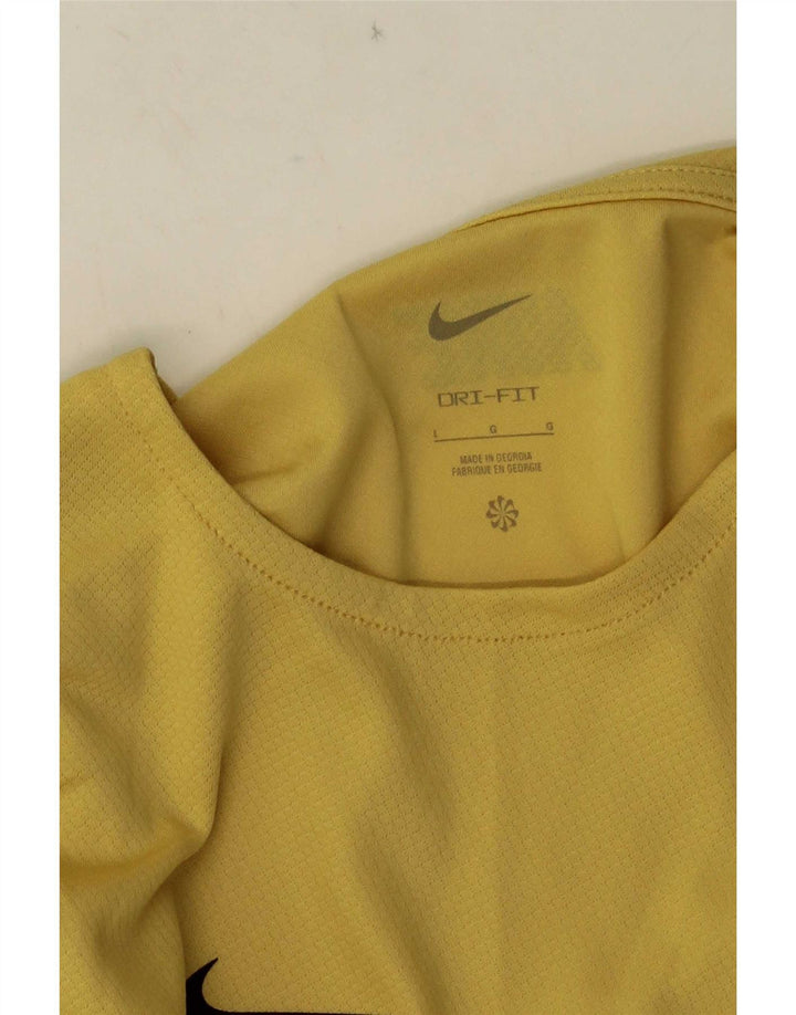 T-shirt Nike Dri Fit da uomo grande gialla