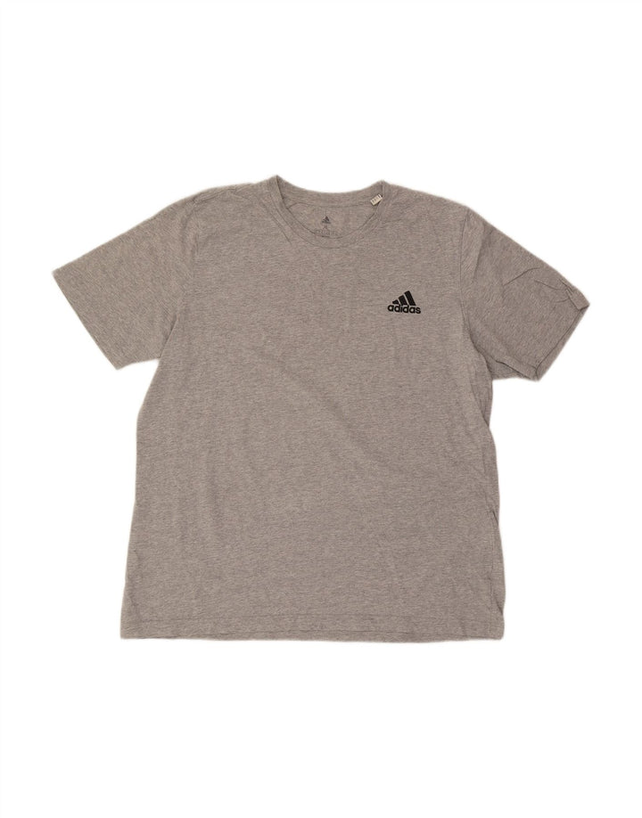 ADIDAS Mens T-Shirt Top XL Grey Cotton