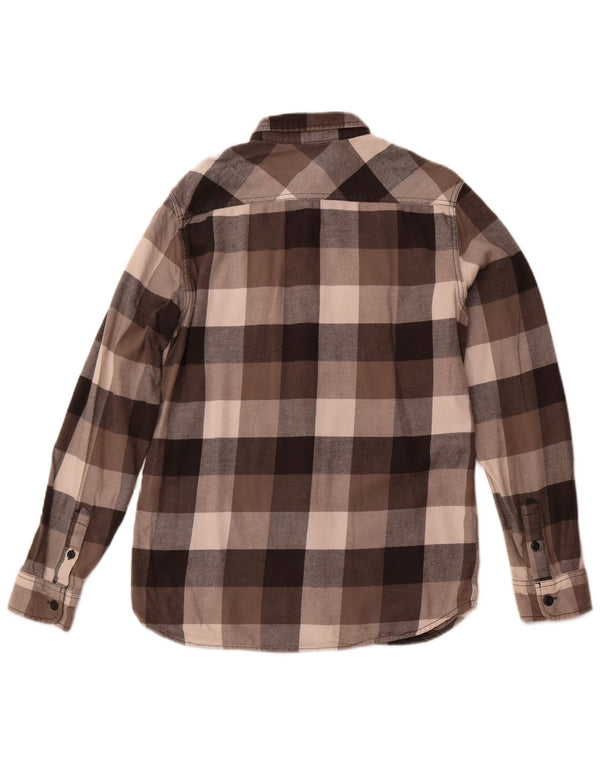 Camicia in flanella da uomo Vans a quadretti grigio medio