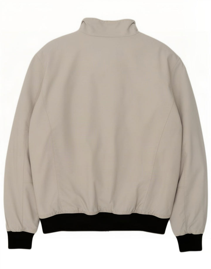 Giubbotto bomber da uomo su misura Murphy & Nye UK 44 2XL bianco a blocchi di colore
