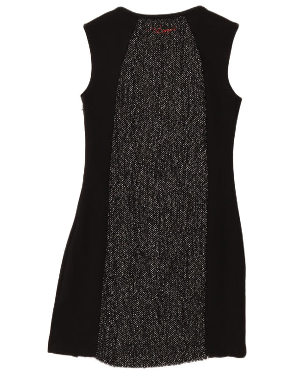 Abito tubino senza maniche Desigual da donna EU 42 Large Black Colourblock