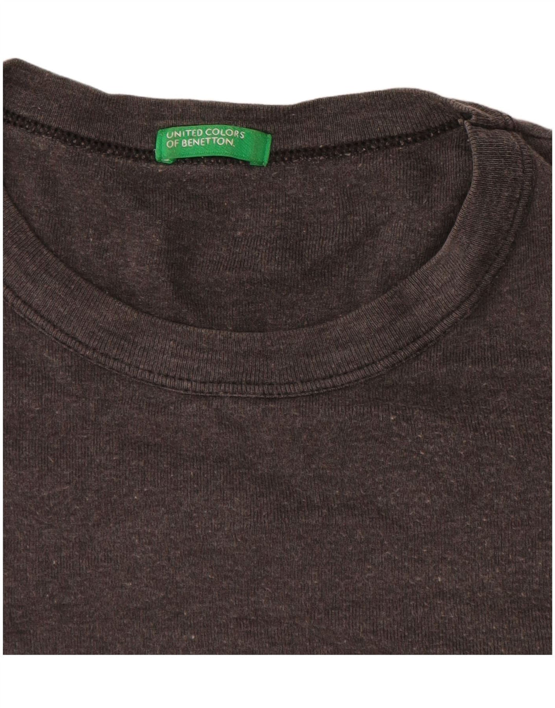 T-shirt grafica da donna Benetton Top UK 16 grande grigia