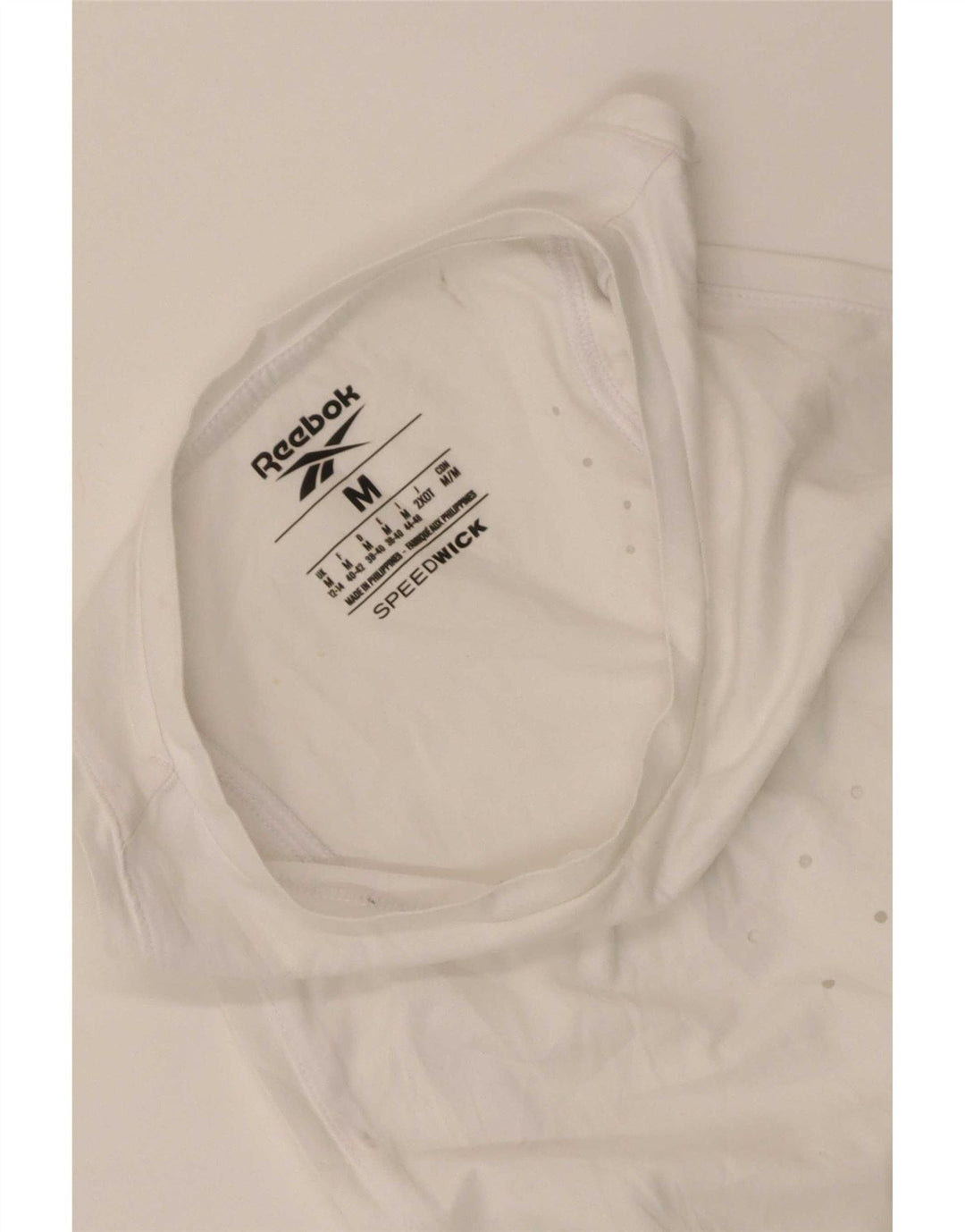 Canotta Reebok Donna UK 12/14 Medio Bianco