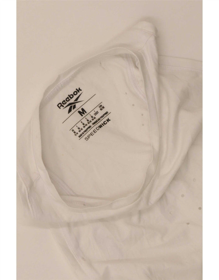 Canotta Reebok Donna UK 12/14 Medio Bianco