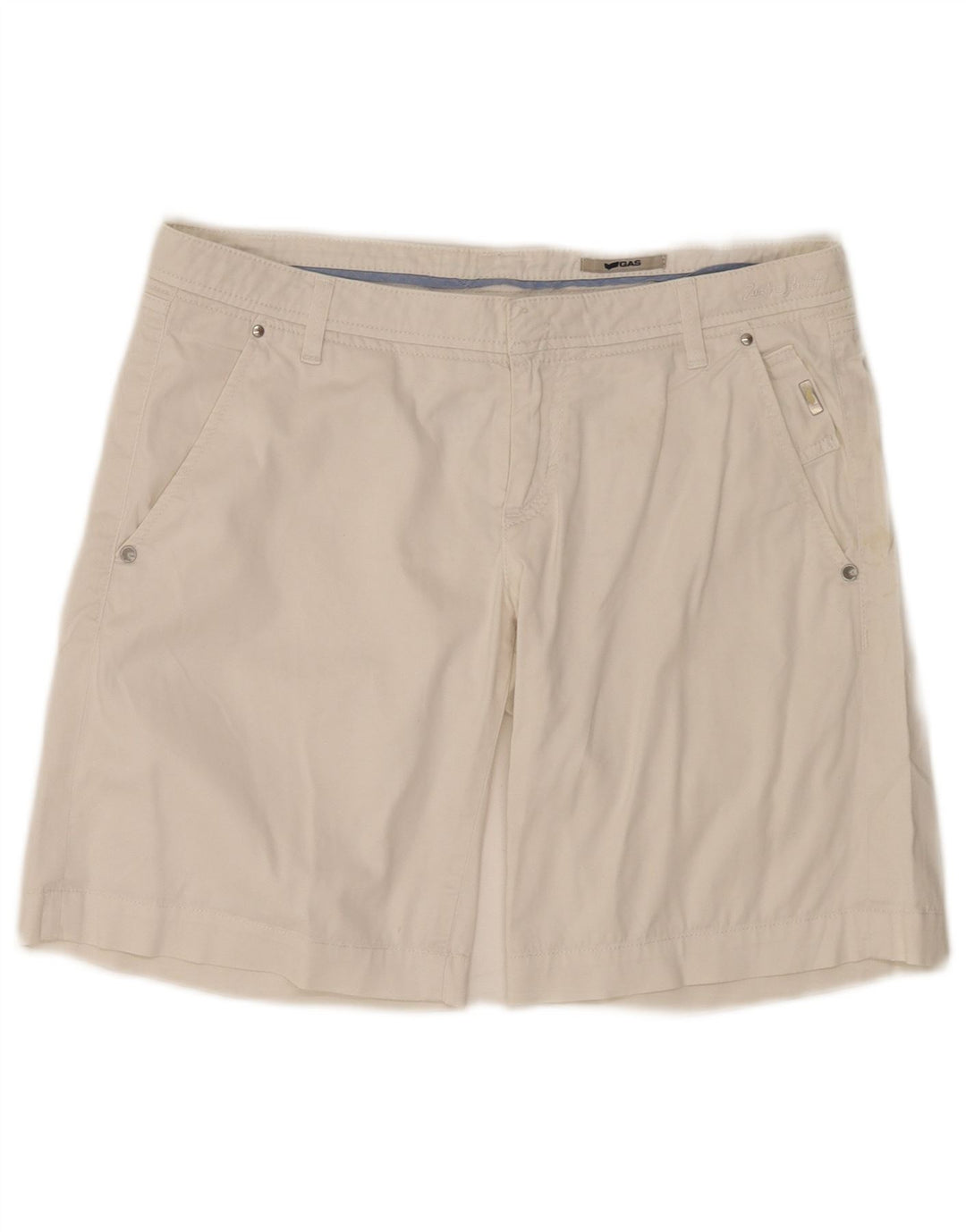 Pantaloncini chino da uomo Gas W29 cotone bianco medio