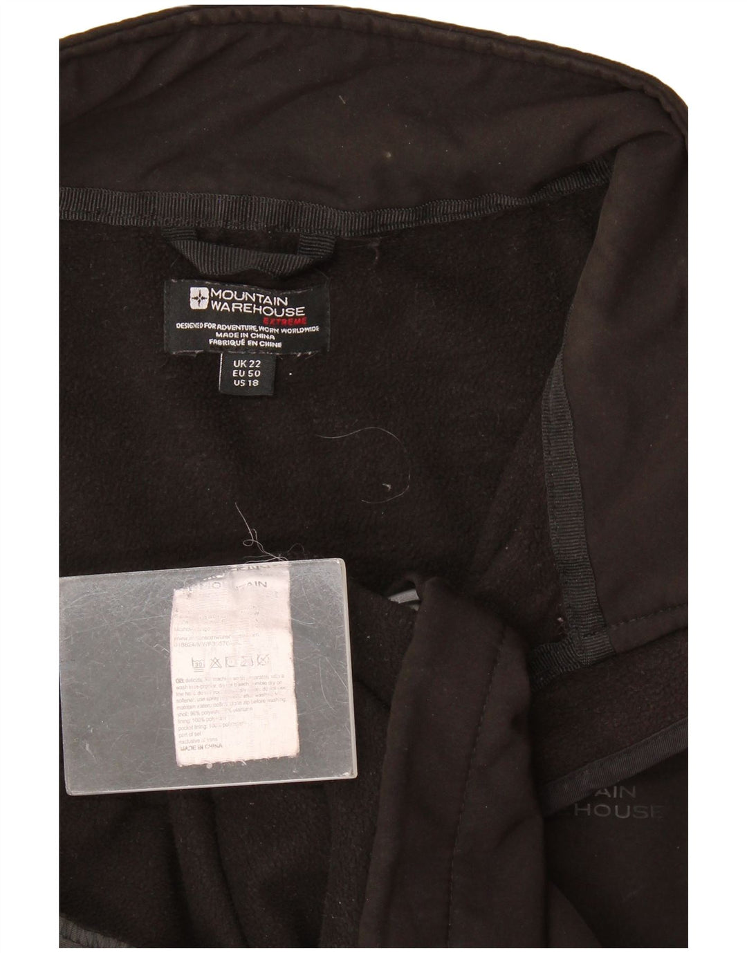 Giacca da ginnastica da donna Mountain Warehouse Liner UK 22 3XL Nera