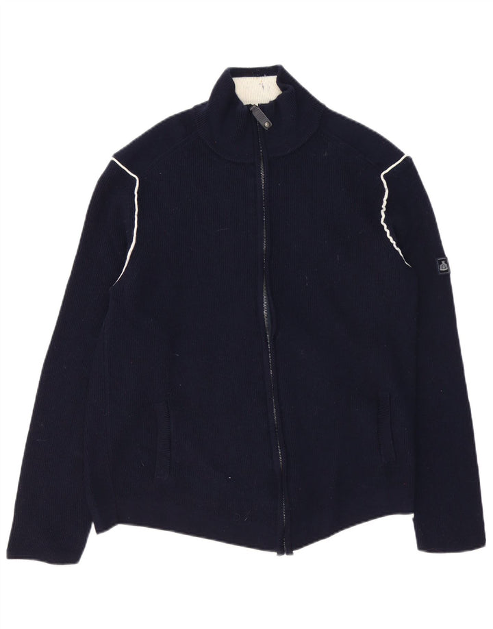 Maglione cardigan da uomo Armata Di Mare IT 52 Large Blu Navy in lana