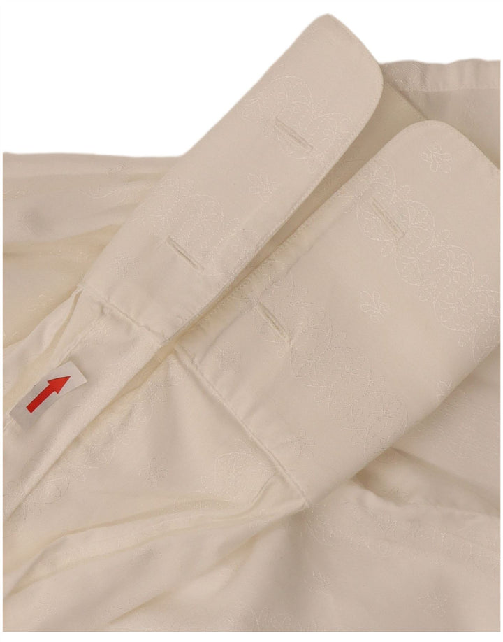 Seidensticker Camicia formale da uomo taglia 40 Cotone floreale bianco medio