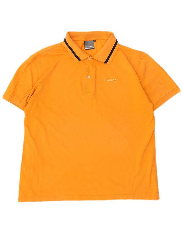 Polo Uomo DIADORA Large in Cotone Arancio