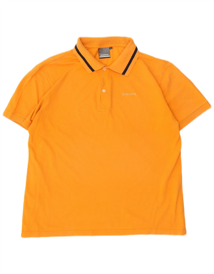 Polo Uomo DIADORA Large in Cotone Arancio