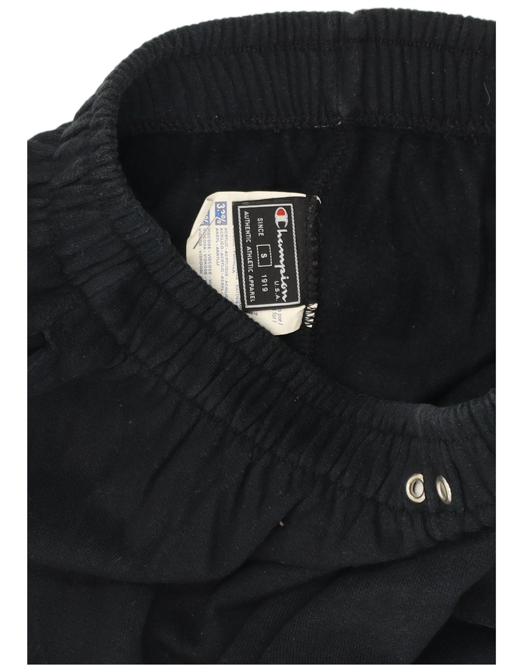 Pantaloni da tuta da uomo Champion piccoli in cotone nero