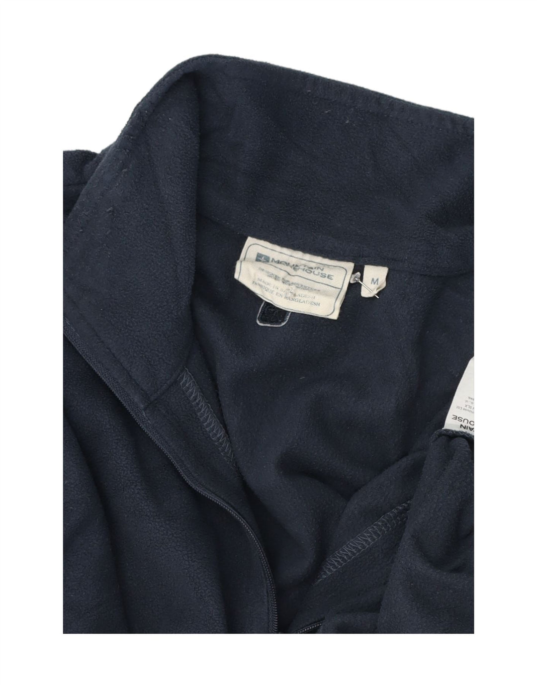 Maglione in pile da uomo con collo con zip Mountain Warehouse poliestere medio blu navy