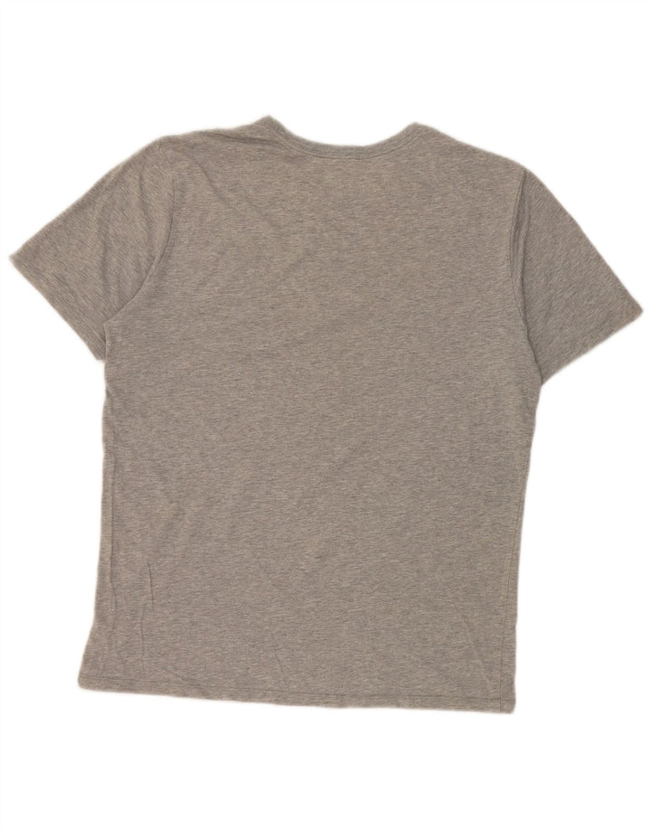 T-shirt grafica Nike Air Max da uomo in cotone grigio medio