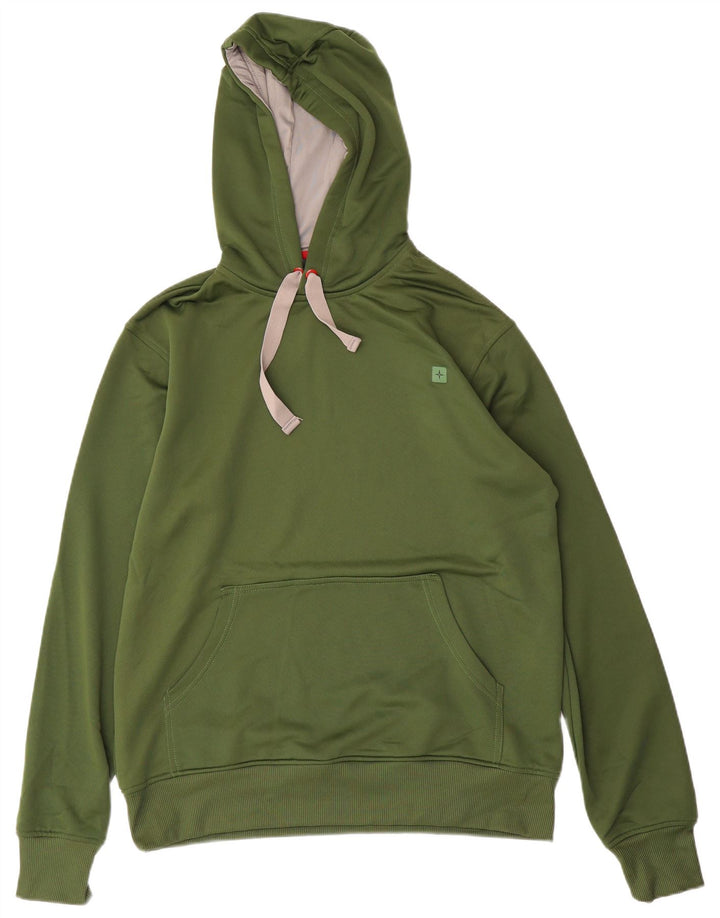 MOUNTAIN WAREHOUSE Maglione con cappuccio da uomo in poliestere verde medio