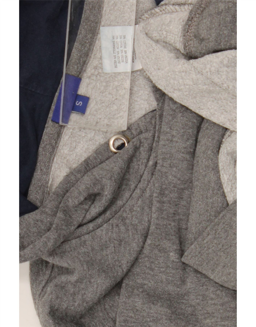 Felpa con cappuccio grafica da uomo Asics piccola in cotone grigio