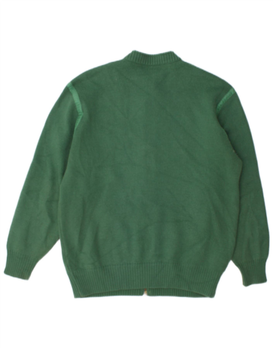 Maglione cardigan con zip intera da uomo Il Granchio Verde medio