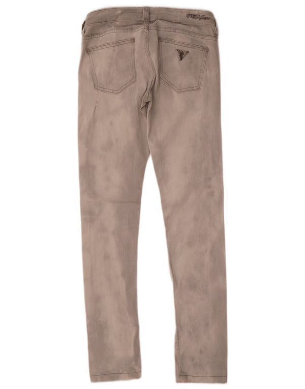 Jeans skinny effetto consumato da donna Guess lavaggio acido W25 L29 cotone grigio
