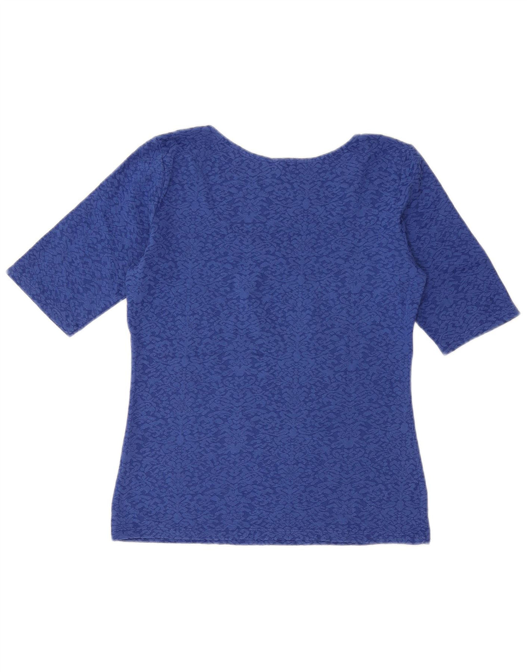 BENETTON Camicetta da donna Top UK 12 Cotone Paisley blu medio