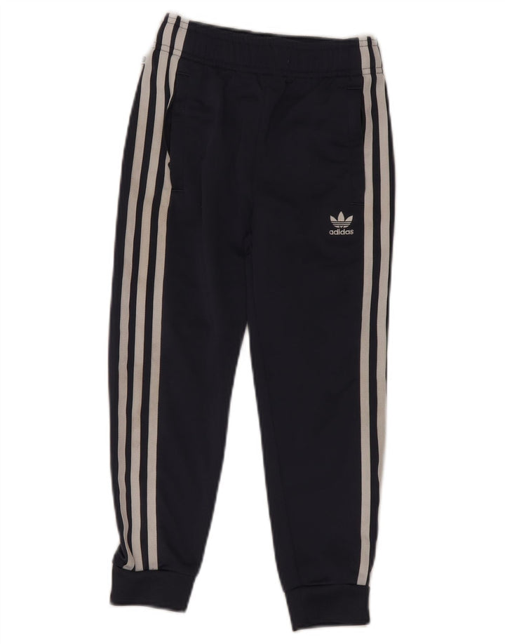 Pantaloni da tuta ADIDAS da ragazzo Joggers 6-7 anni in poliestere blu navy