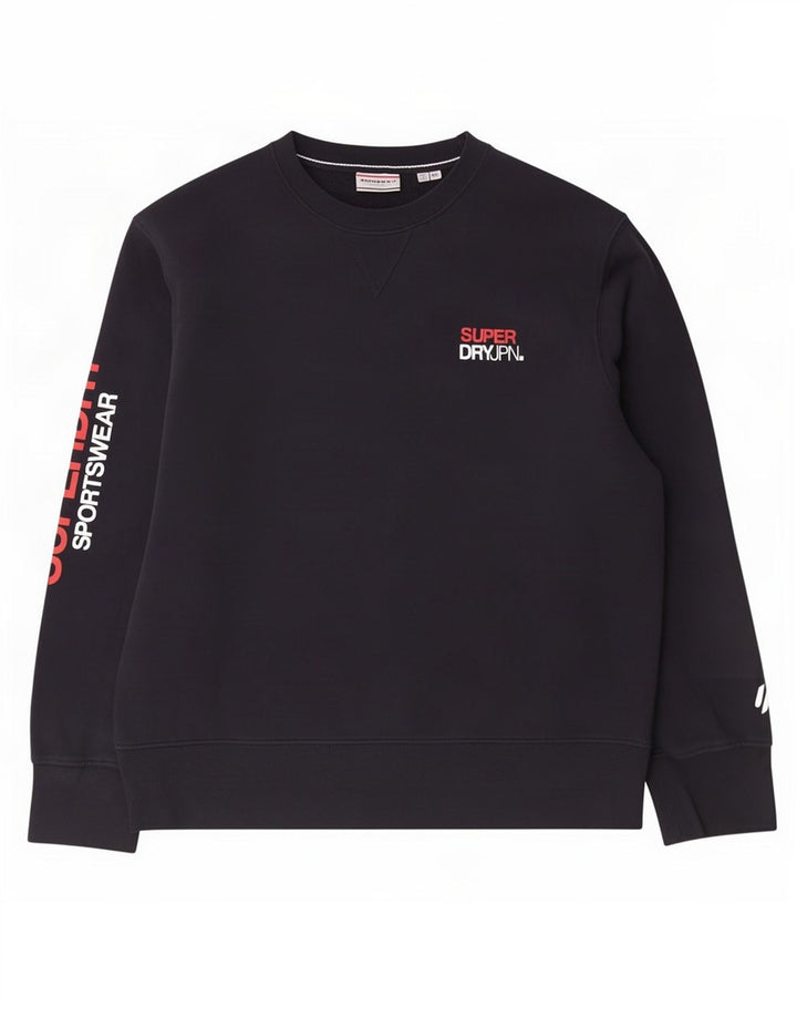 Felpa grafica da uomo Superdry Maglione 2XL cotone nero