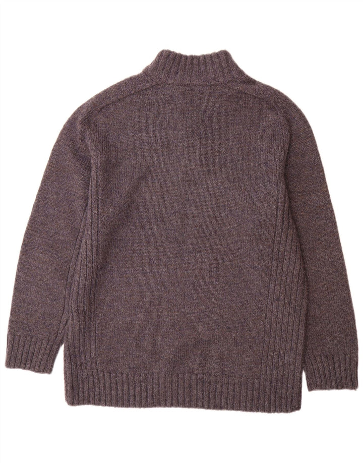 Maglione da uomo Kensington Eastside con collo abbottonato XL in acrilico grigio
