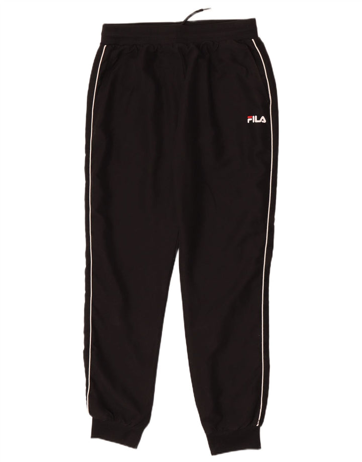 Pantaloni da tuta da uomo Fila Joggers medio poliestere nero