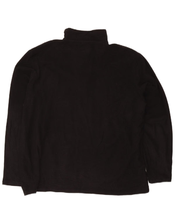Maglione in pile da uomo con collo e zip Mountain Warehouse 2XL poliestere nero