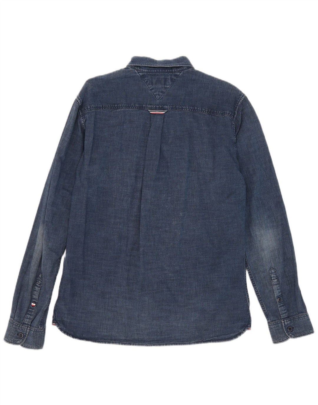 Camicia da uomo Marks & Spencer in cotone blu medio