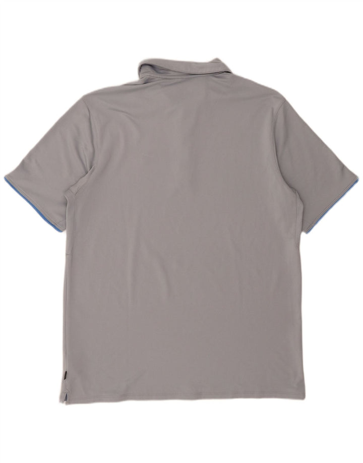 Polo NIKE da uomo XL in poliestere grigio
