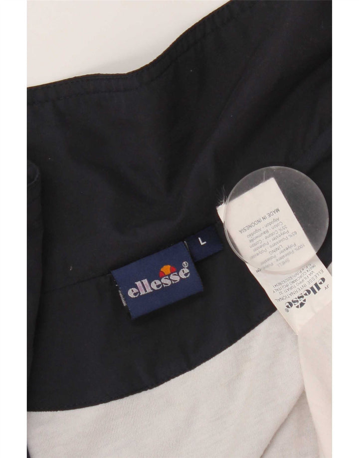 Giacca da ginnastica da uomo Ellesse grande in poliestere blu navy
