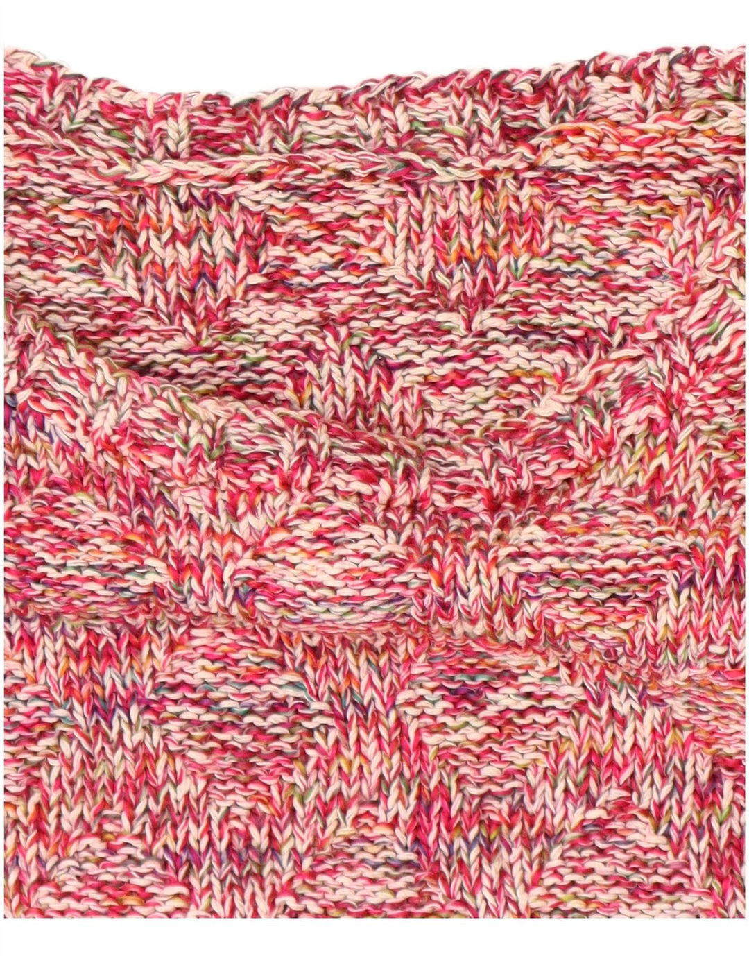 Maglione maglione con scollo a barca da donna VINTAGE UK 18 XL rosa screziato