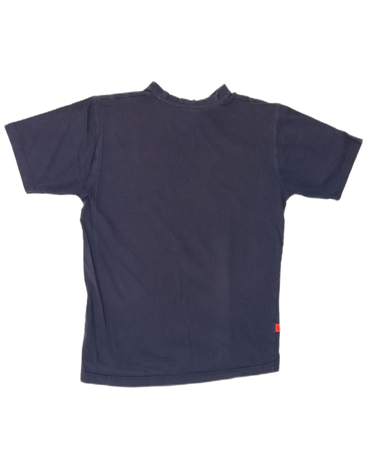 T-shirt da uomo Umbro Top medio in cotone blu navy