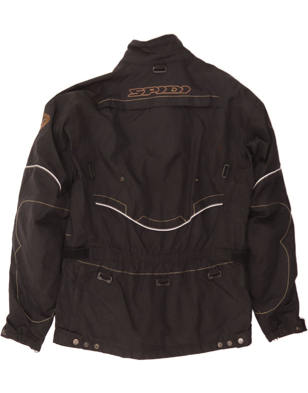 SPIDI Mens Graphic Racer Jacket UK 42 XL Black Polyamide