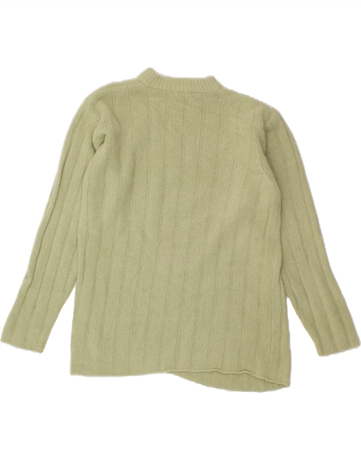 VINTAGE Womens Turtle Neck Jumper Sweater UK 14 Medium Green Vintage Vintage and Second-Hand Vintage from Messina Hembry 