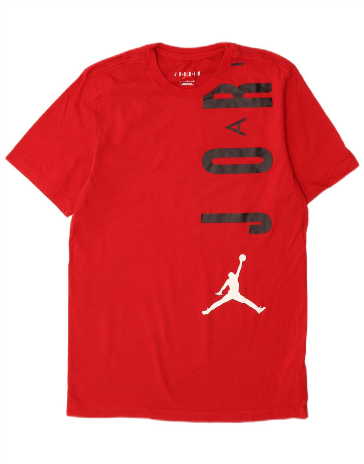 T-shirt grafica da uomo Jordan Top piccola in cotone rosso