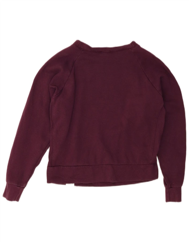 REEBOK Womens Classic Oversized Sweatshirt Jumper UK 8/10 Small Maroon