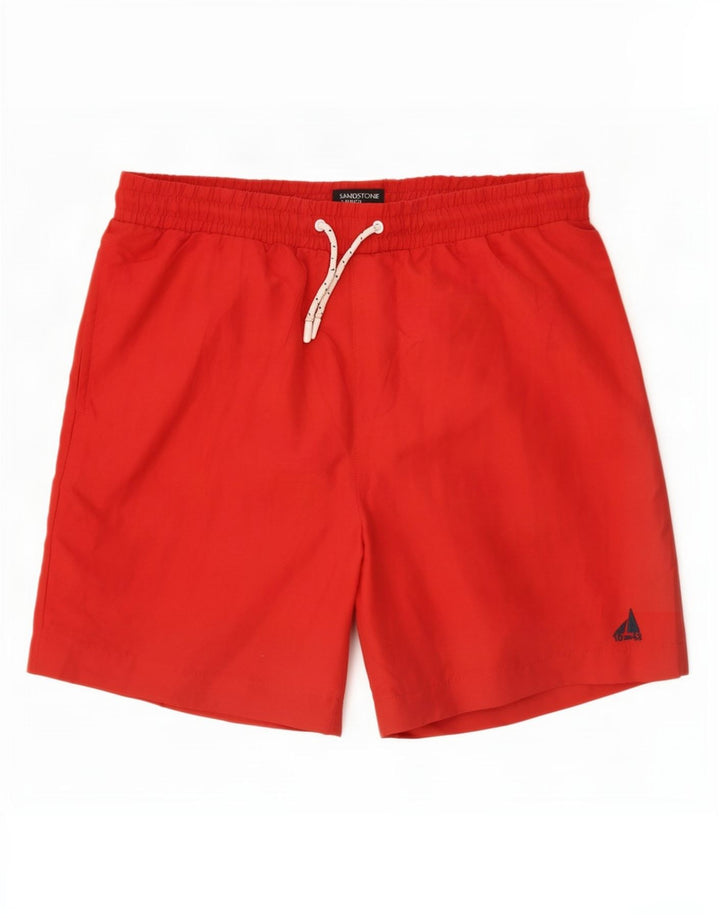 Pantaloncini da bagno da uomo M&Co poliestere rosso medio