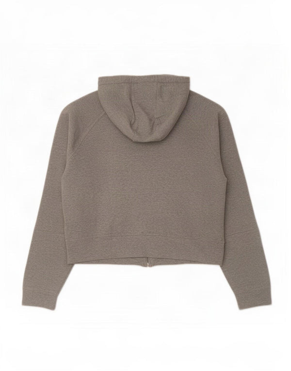 Maglione con cappuccio e zip corta da donna Champion UK 12 Blocco colore grigio medio